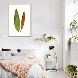 Quadro Botânica Acrostichum Brevipes 86x60 Filete Marfim