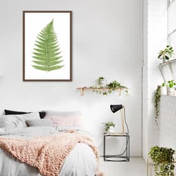 Quadro Botânica Aspidium Angulare 100x70 Caixa Marrom