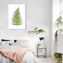 Quadro Botânica Aspidium Angulare 100x70 Filete Branco