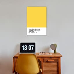 Quadro Color Card Aspen Gold 43x30 Sem Moldura