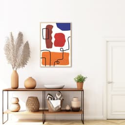 Quadro Contemporaneo Bohemian Lines 60x43 Filete Marfim