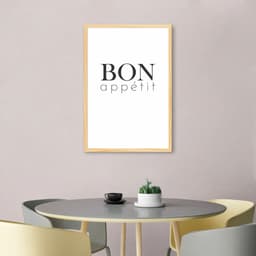 Quadro Cozinha Bon Appetit 86x60 Caixa Marfim