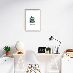 Quadro Divertido .JPG 43x30 Filete Marrom