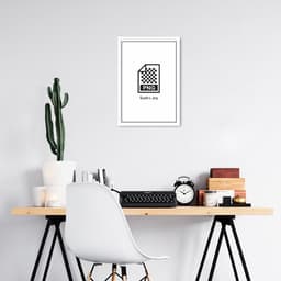 Quadro Divertido .PNG 60x43 Caixa Branco