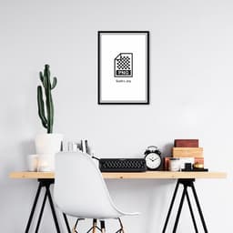 Quadro Divertido .PNG 86x60 Caixa Preto