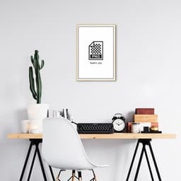 Quadro Divertido .PNG 86x60 Filete Marfim