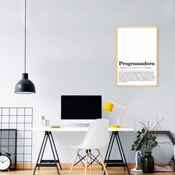 Quadro Divertido Programadora 60x43 Caixa Marfim