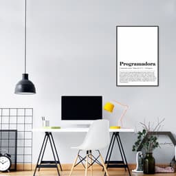 Quadro Divertido Programadora 86x60 Filete Preto