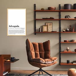 Quadro Divertido Significado Advogada 86x60 Caixa Marfim