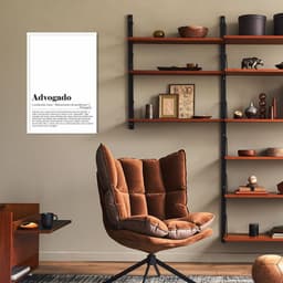 Quadro Divertido Significado Advogado 86x60 Caixa Branco