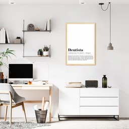 Quadro Divertido Significado Dentista 60x43 Caixa Marfim