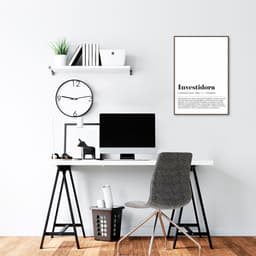 Quadro Divertido Significado Investidor 100x70 Filete Marrom