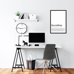 Quadro Divertido Significado Investidora 100x70 Caixa Preto