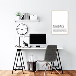 Quadro Divertido Significado Investidora 86x60 Filete Marfim