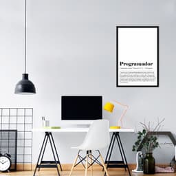 Quadro Divertido Significado Programador 100x70 Caixa Preto