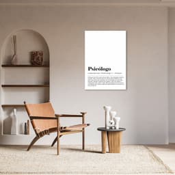 Quadro Divertido Significado Psicólogo 60x43 Sem Moldura