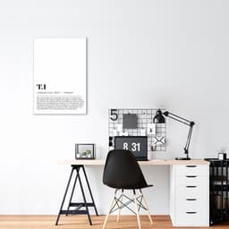 Quadro Divertido Significado T.I 60x43 Filete Branco