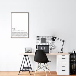 Quadro Divertido Significado T.I 86x60 Filete Marrom