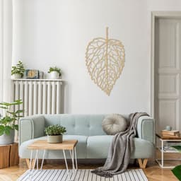 Quadro Escultura Folha Reticulada 100x58 Areia