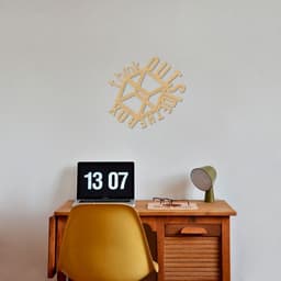 Quadro Escultura Frase Think Outside the Box 90x84 Areia