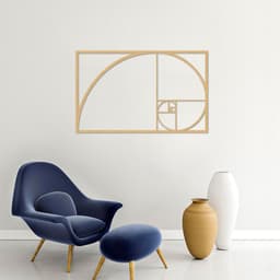 Quadro Escultura Proporção áurea 200x124 Areia