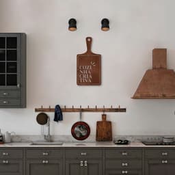 Quadro Escultura Tábua Cozinha Criativa 120x60 Marrom