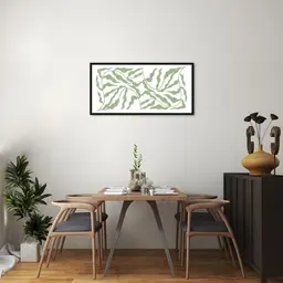Quadro Floral Boho 100x50 Caixa Preto