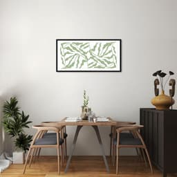 Quadro Floral Boho 60x30 Caixa Preto
