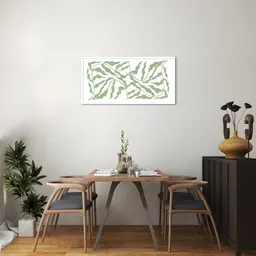 Quadro Floral Boho 86x43 Caixa Branco