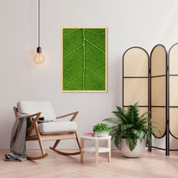 Quadro Folha Estrutura 43x30 Caixa Marfim