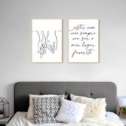 Quadro Frase Meu Lugar Favorito 142x100 2-100x70 Filete Marfim