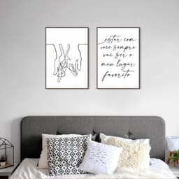 Quadro Frase Meu Lugar Favorito 142x100 2-100x70 Filete Marrom