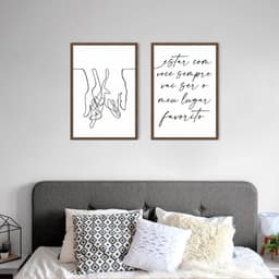 Quadro Frase Meu Lugar Favorito 88x60 2-60x43 Caixa Marrom