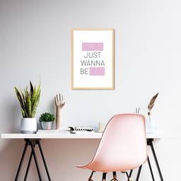 Quadro Girls just wanna be CEO 60x43 Caixa Marfim