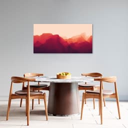 Quadro Horizonte Red Mountain 120x60 Sem Moldura
