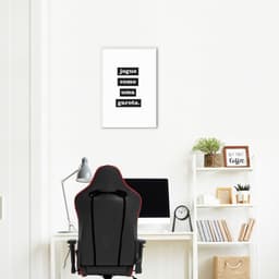 Quadro Jogue como uma garota 100x70 Filete Branco