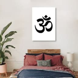 Quadro Mantra Om 100x70 Sem Moldura