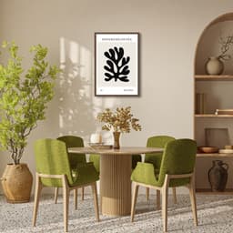 Quadro Matisse Black Flower 86x60 Caixa Marrom