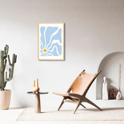 Quadro Matisse Blue Flower 43x30 Caixa Marfim