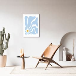 Quadro Matisse Blue Flower 86x60 Caixa Branco