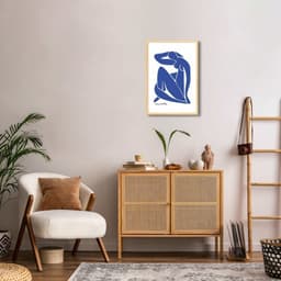 Quadro Matisse Blue Woman 60x43 Caixa Marfim