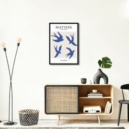 Quadro Matisse The Birds 43x30 Caixa Preto