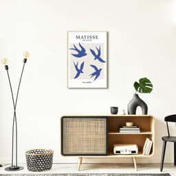 Quadro Matisse The Birds 43x30 Filete Marfim