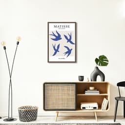 Quadro Matisse The Birds 60x43 Caixa Marrom
