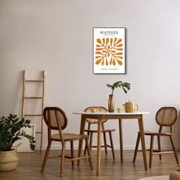 Quadro Matisse The Garden 60x43 Filete Marrom