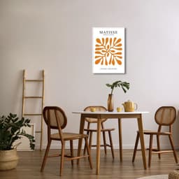 Quadro Matisse The Garden 86x60 Filete Branco