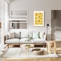 Quadro Matisse Yellow Flowers 43x30 Caixa Marfim