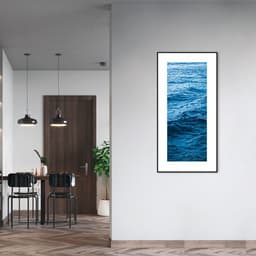Quadro Oceano 100x50 Filete Preto