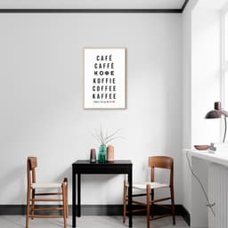 Quadro Palavra Idiomas 100x70 Filete Marfim