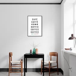 Quadro Palavra Idiomas 100x70 Filete Preto